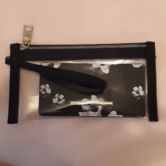 Steve madden black and white  wristlet - Picture 1 of 4